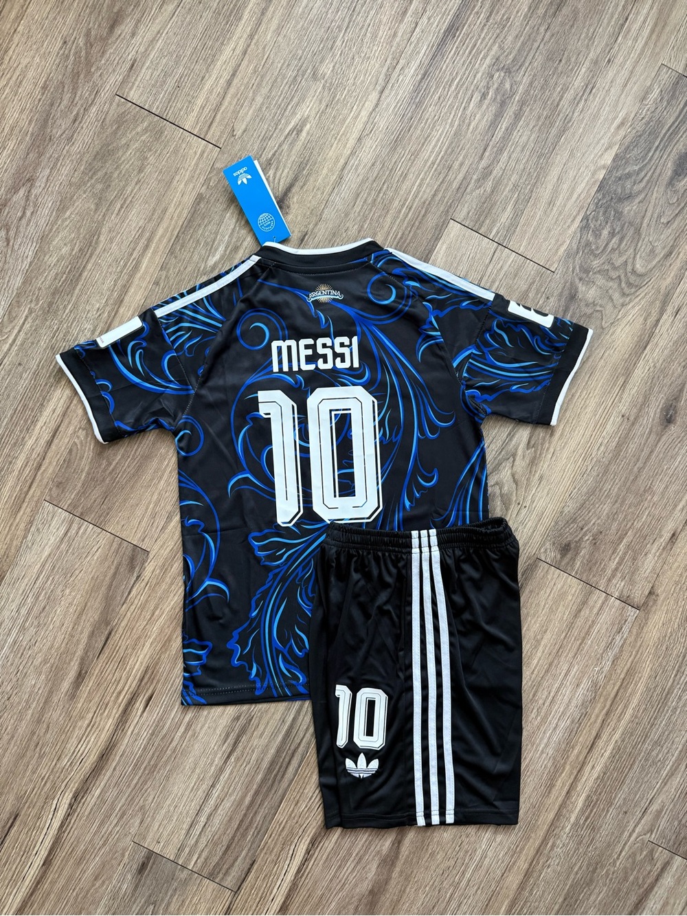 Argentina Away 2026 Adidas Kids'  Lionel Messi #10 Soccer Set